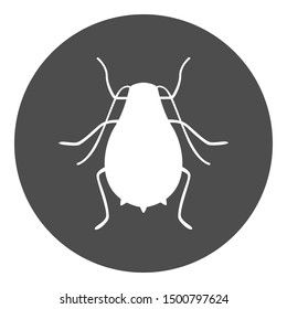 Aphid icon. Greenfly symbol. Vector.