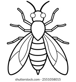 Aphid insect flat vector illustration on a white background