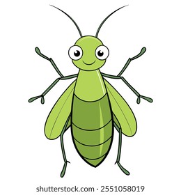 Aphid insect flat vector illustration on a white background