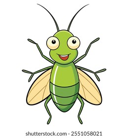 Aphid insect flat vector illustration on a white background