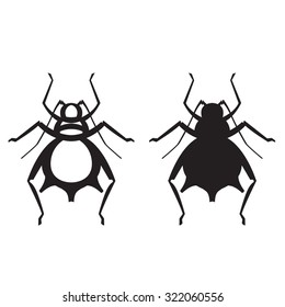 aphid pest vector illustration - set of household pests in pure style