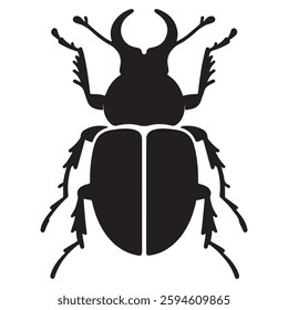  Aphid silhouette vector illustration isolated on a white background.