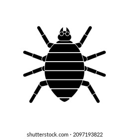 icono de áfidos, símbolo de signo vectorial de áfidos