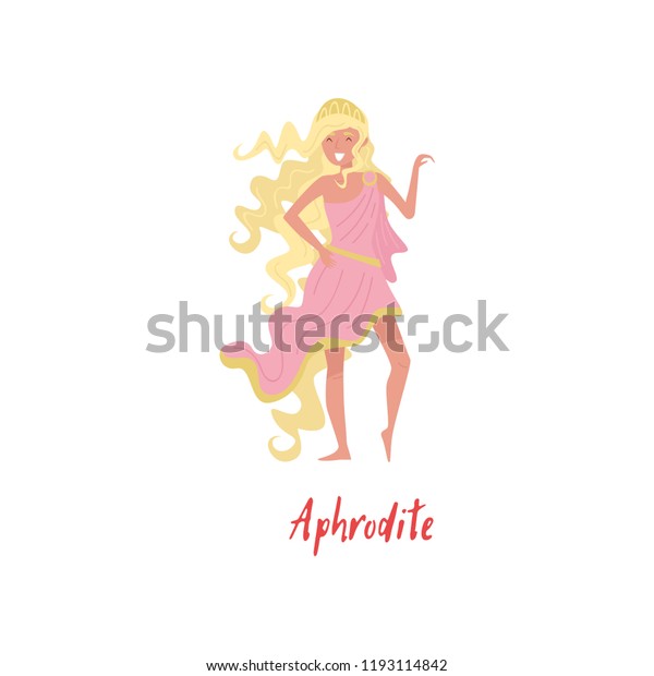 Aphrodite Greek Goddes Ancient Greece Myths Stock Vector (Royalty Free ...