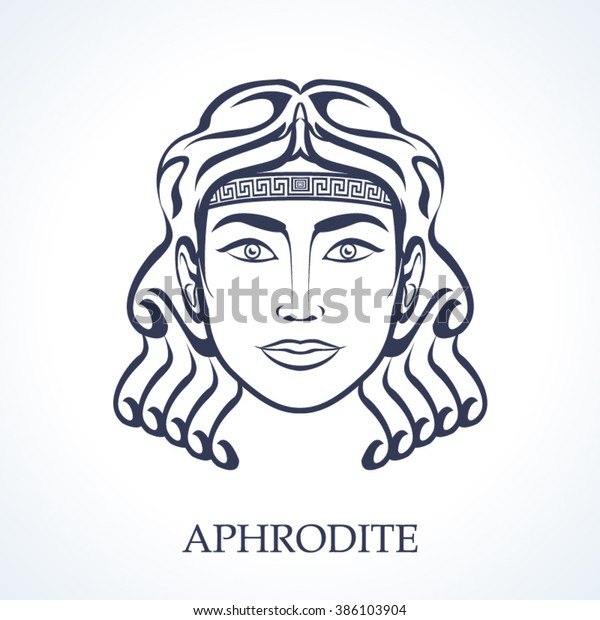 Aphrodite Greek Goddess Stock Vector Royalty Free 386103904