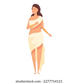 Aphrodite icon cartoon vector. Greek god. Ares ancient