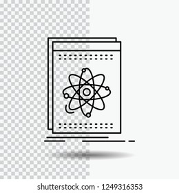 Api, application, developer, platform, science Line Icon on Transparent Background. Black Icon Vector Illustration