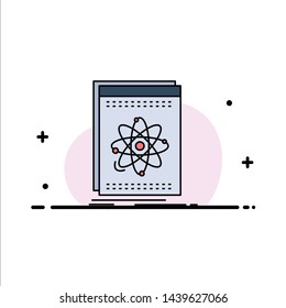 Api, application, developer, platform, science Flat Color Icon Vector