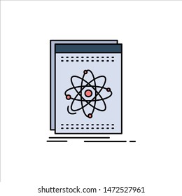 Api, application, developer, platform, science Flat Color Icon Vector