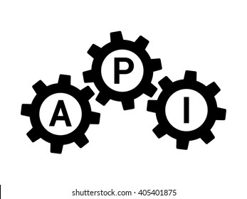 API / Application Program Interface Platform Flat Vector Icon For Apps And Websites