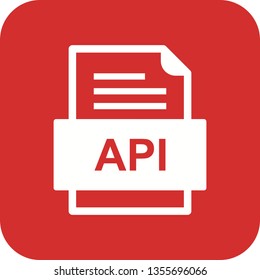 Api file format icon Images, Stock Photos & Vectors | Shutterstock