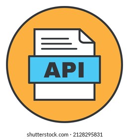 Api file format icon Images, Stock Photos & Vectors | Shutterstock