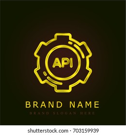 Api golden metallic logo