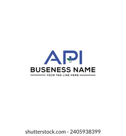 api helth logo design vector