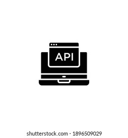 API icon. Application Programming Interface icon. Software Integration vector icon. Computer web service symbol. Modern, simple flat vector illustration for web site or mobile app