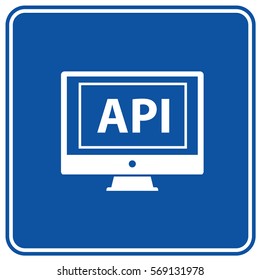 API icon design,clean vector