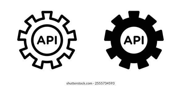 API icon symbol collection on white background.