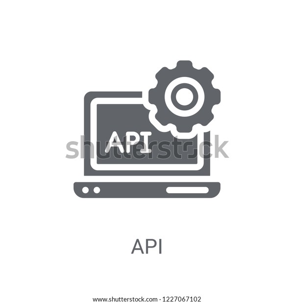 Api Icon Trendy Api Logo Concept Stock Vector Royalty Free