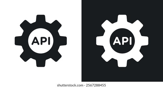 API icons in solid black and white colors