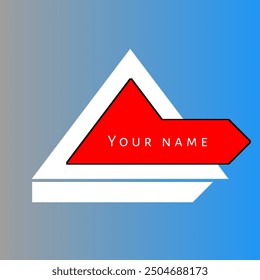 A.P.I initials logo design in red and white