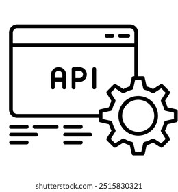 API-Integration Symbol, Tech-Unternehmen