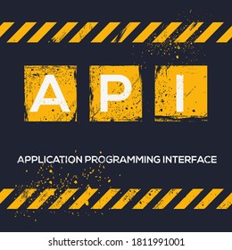 API mean (application programming interface),Vector illustration.
