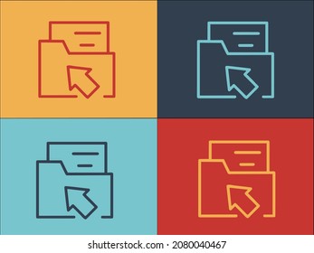 Api Personal Folder Logo Template, Simple Flat Icon Of folder,web,personal