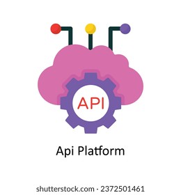 Api Platform vector Flat Icon Design illustration. Symbol on White background EPS 10 File 