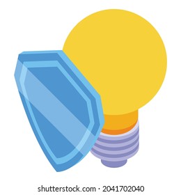 Api secured idea icon isometric vector. Web code. Cloud software