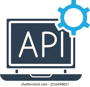 Api setting Vector icon which is suitable for commercial work and easily modify or edit it
