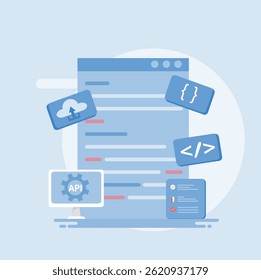 Atualizações de sistema de API, atualizações de negócios de API de nuvem, desenvolvimento de API, API hospedada em servidores de nuvem.