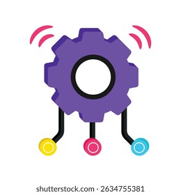 API Vector style icon. Eps 10 file