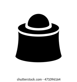 Apiarist mask icon in simple style on a white background
