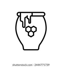 Apiary Ewer Outline Icon Vector Illustration