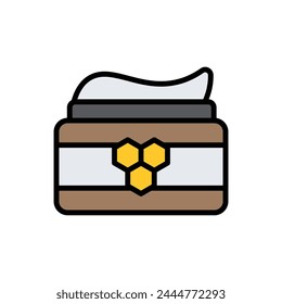 Bienenhonig-kosmetische Icon-Vektorillustration