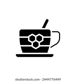 Apiary Honey Tea Filled Icon Vector Illustration