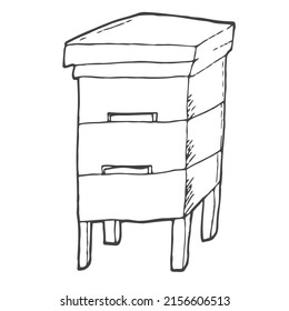 Apiary icon. Monochrome simple Apiary icon for templates, web design and infographics