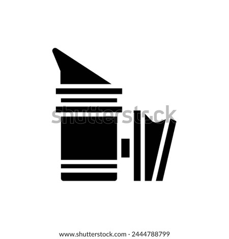 Apiary Smoker Filled Icon Vector Illustration