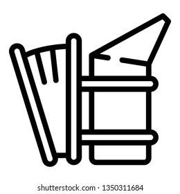 Apiary smoker icon. Outline apiary smoker vector icon for web design isolated on white background