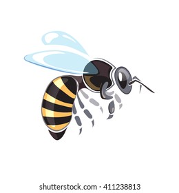Apiary symbol. Bee isolate on white background
