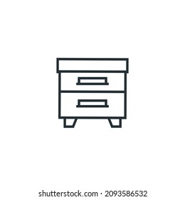 Apiary thin line icon stock illustration. Beekeeping and apiary related icon