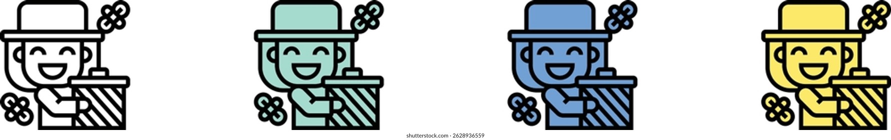 apiculture icon. Outline, Green, Blue and Yellow Style Design Isolated On White Background