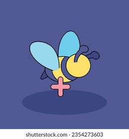 Apitherapie Free Vektorgrafik Symbol Illustration.Therapy Icons Konzept einzeln. flacher Cartoon-Stil