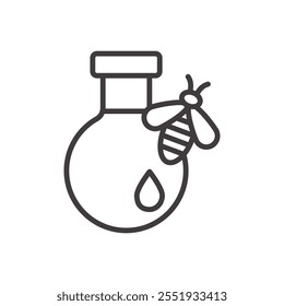 Apitoxin Icon isolated on white background. Vector icon.