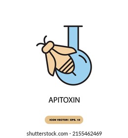 Apitoxin Icons  Symbol Vector Elements For Infographic Web