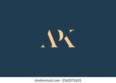 APK abstract letter logo design. This logo is designed by three abstract letters.