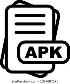  APK File Format Icon design For Your Project