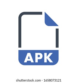 APK File format icon, vector graphics