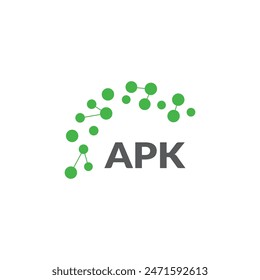 APK letter logo design on white background. Creative  modern APK letter logo design. Vector design.
Letters APK, APK logo  vector template. 