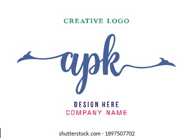 APK lettering logo is simple, easy to understand and authoritative